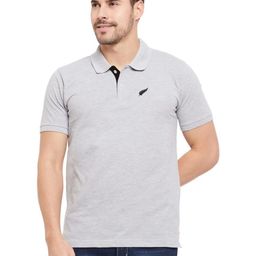 John Peters Applique Short Sleeves Polo Collar Cotton Regular Fit T-shirt-image-97