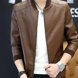 StyleCast x Revolte Men Outdoor Leather Jacket-picture-37