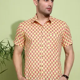 Anouk Men Slim Fit Floral Opaque Printed Casual Shirt-image-89