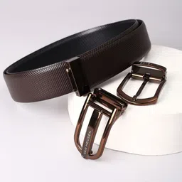 Van Heusen Men Textured Leather Casual Belt-image-30