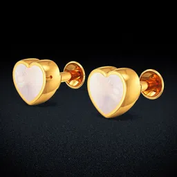 Joyalukkas Simple Heart Gold Studs-picture-16