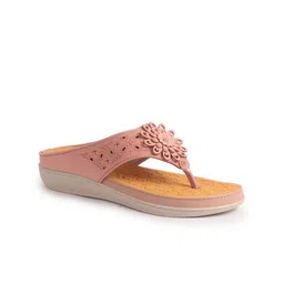 FAUSTO Women Floral Laser Cut Embellished Orthopedic Cushioned Wedge Sandals-31