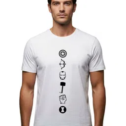 PULP Unisex Weapons of Avengers Printed Pure Cotton T-shirt-49