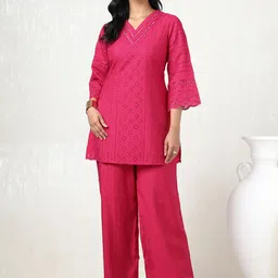 Soch Embroidered Tunic With Trousers Co-Ord-50
