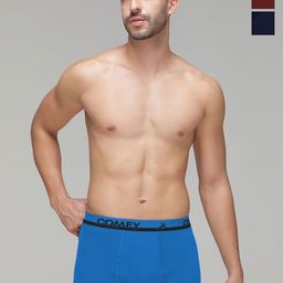 AMUL COMFY Pack Of 3 Pure Cotton Mini Trunks - AC-MTROE-MA-SB-NY-XS-3PC-37