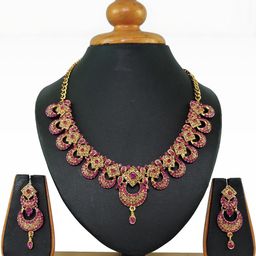 VATSALYA creation Women Pink Jewellery Set-27