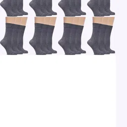 MUKHAKSH Unisex Grey Socks-image-37