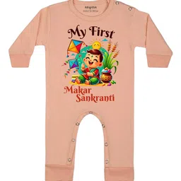 Arvesa My First Makar sankranti Printed Bodysuit-picture-13