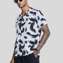 Snitch Men Smart Slim Fit Opaque Printed Casual Shirt-picture-25