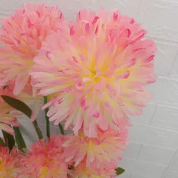 Nutts Peach 2 Pieces Dahlia Artificial Flower image 4