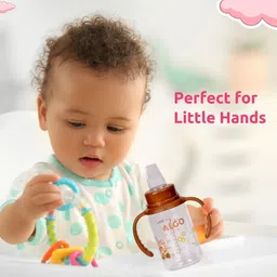 Adore Jr. Baby Silicon Soft Spout Sipper With Twin Handle- 125ml image 5