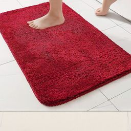 IVAZA Red Microfibre 1400 GSM Bath Rugs-picture-35