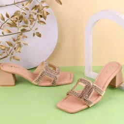 Metro Embellished Stiletto Mules-20