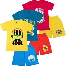 FAZZA Boys Printed T-shirt with Shorts-picture-31