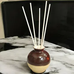 GLOBAL AROMA Brown & Blue Lemon Grass Reed Aroma Oil Diffuser Set - 100 ml image 2