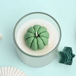 ANWYN Green & White 1 pieces Jar Candle image 3
