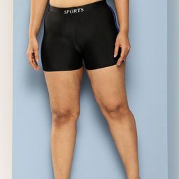 CORSICA Women Black Solid Mid-Rise Shorts-picture-44