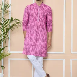 See Designs Men Printed Regular Pure Cotton Kurta with Pyjamas-picture-10