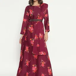 Raiyani Enterprise Women Floral Printed Fit & Flare Dress-picture-23