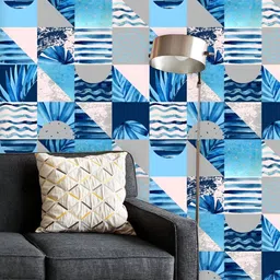 ArtzFolio Printed UV-Resistant Anti-Bacterial Abstract Squares & Triangles Peel & Stick Wallpaper-69