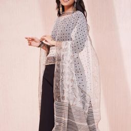 Fabindia Printed Cotton Silk Block Print Dupatta-33