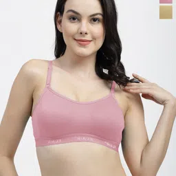 SHYAM SONS FLAIR Brezza Women Pack Of 2 Full Coverage Non Padded Non-Wired Workout Bra-picture-16