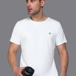 HRX by Hrithik Roshan Men Brand Logo Applique T-shirt-picture-32