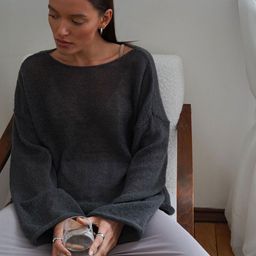 all about you Women Long Sleeved Ribbed Pullover Longline Sweater-picture-5