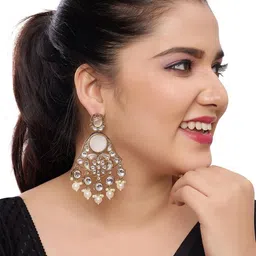 R A Enterprises Women Gold Earrings-15