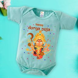 Babywish Navratri Special Printed Pure Cotton Bodysuit-image-98