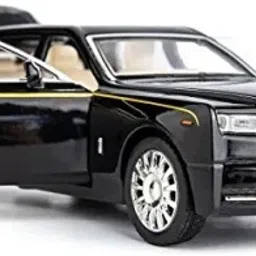 1:32 New Rolls-Royce Phantom Diecast Metal Pullback Toy car with Light & Music-image-74