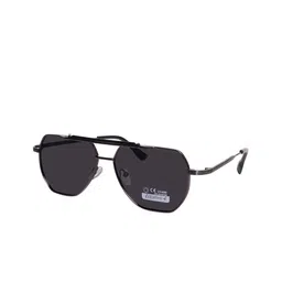 Mast & Harbour Unisex Black Lens & Gunmetal-Toned Square Sunglasses with-image-53