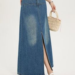 HERE&NOW A-Line Maxi Skirt-image-64