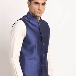 Turtle Printed Formal Nehru Jacket image 3