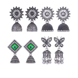 DIVASTRI Women Silver Earrings-image-92