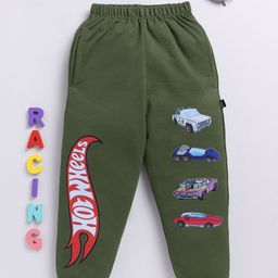 YK X Minute Mirth Boys Hot Wheels Printed Mid-Rise Joggers-picture-8