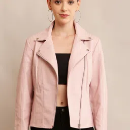 TBOJ Women Leather Lightweight Crop Outdoor Leather Jacket-picture-51
