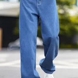 ANGERHOOD Men Mid-Rise Low Distress Baggy Jeans-picture-42