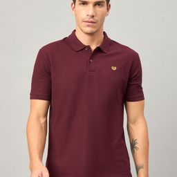 Duke Polo Collar Slim Fit Cotton T-shirt-image-48