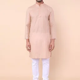 NAMASKAR Striped Cotton Straight Kurta-picture-44