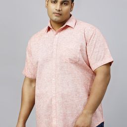 Xmex Men Plus Size Textured Comfort Shirt-image-72