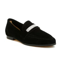 RAG & CO Women Velvet Loafers-image-97