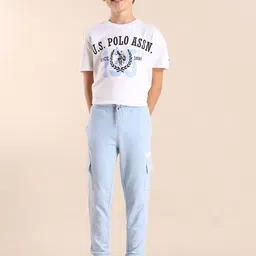 U.S. Polo Assn. Kids Boys Pure Cotton Jogger Trousers-image-28