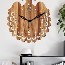 Freny Exim Brown Analogue Wood Wall Clock-image-66