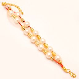 SANAA CREATIONS Unisex Pearls Beaded Antique Wraparound Bracelet-image-93