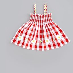 Hopscotch Checked Applique Fit & Flare Dress-picture-16