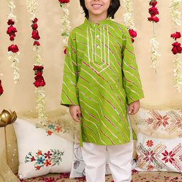 BownBee Boys Striped Kurta with Pyjama-image-22