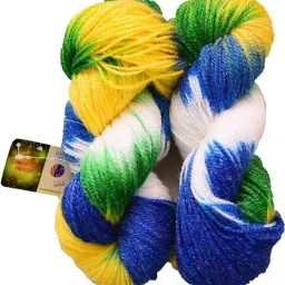 Glowing Star knitting yarn (Blue Parrot) (200gms)-17