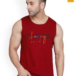 SLOWLORIS Pack Of 2 Printed Combed Cotton Gym Vests VSL26 CMB(CHS MAROON)(LOUD MUSTARD)-image-65