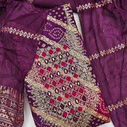 Mitera Embroidered Pure Cotton Unstitched Dress Material-picture-11